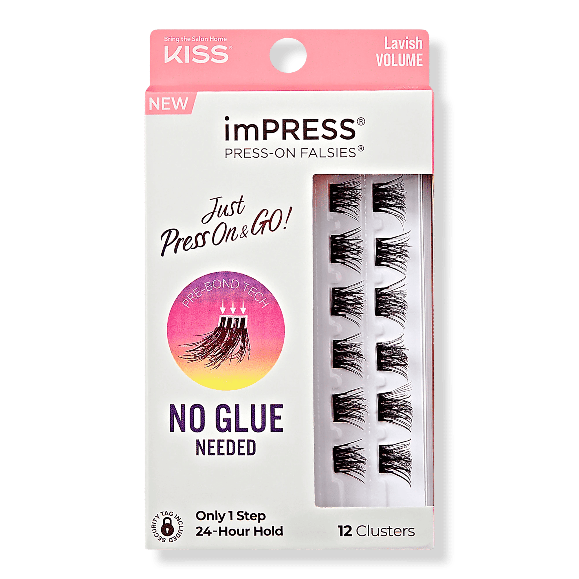 imPRESS Press-On Falsies Eyelash Clusters, Lavish Volume