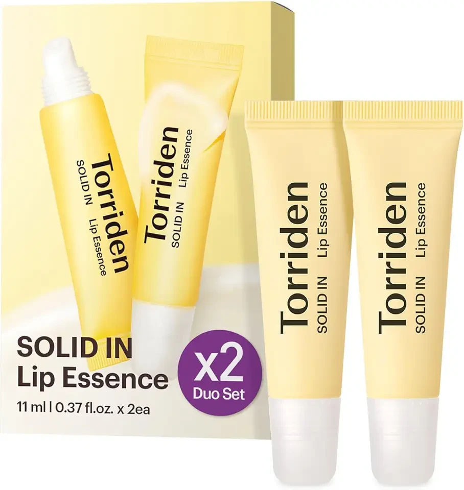 Torriden SOLID In Ceramide Lip Essence 0.37 fl.oz * 2 (Pack of 2) | Moisturizing Lip Essence for Glowy, Plumped, and Radiant Lip | Korean Lip Balm