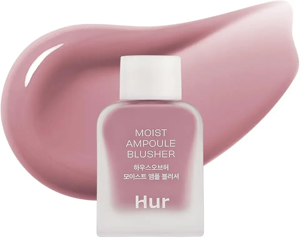 Moist Ampoule Blusher with 50% Moisture Essence | Hydrating & Long-Lasting Blush | 0.33 fl. oz. (9 Shades) - Lavender Flush