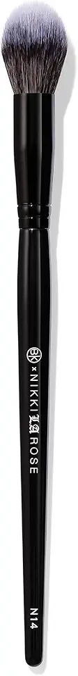 BK BEAUTY - NIKKI LA ROSE N14 PETITE PRECISION CONCEALER BRUSH - Multi-Tasking Tapered Makeup Brush for Under-Eye, Concealer, Powder, & Small Areas