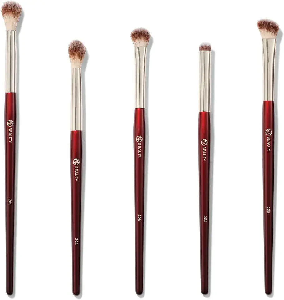 Essentials Brush Set (5PC) - Professional Makeup Brushes for Blending, Smudging, & Defining | Premium Eyeshadow Set for Flawless Eye Looks