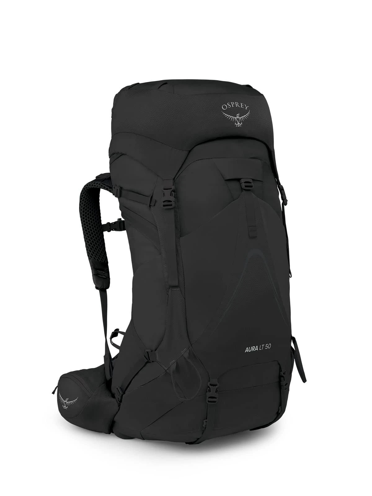 Osprey Aura AG LT 50L Women's Backpacking Backpack, Black, WM/L