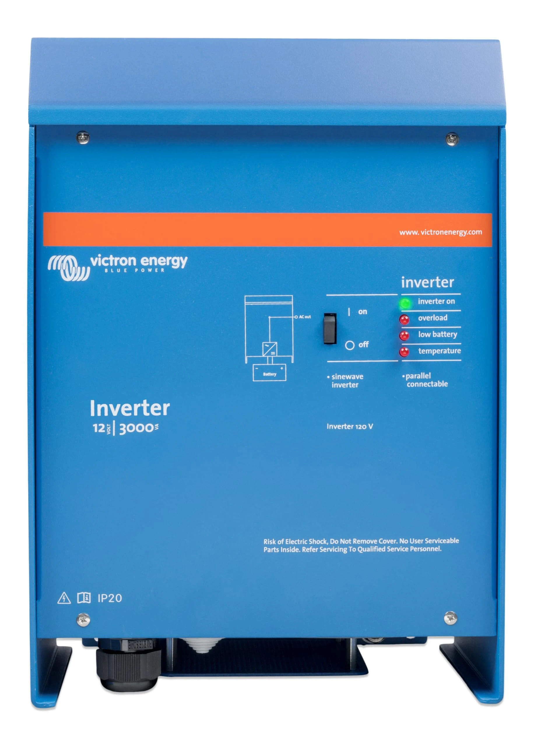 Victron Energy 12/3000 Pure Sine Wave Inverter - 3000VA 12-Volt 120V AC