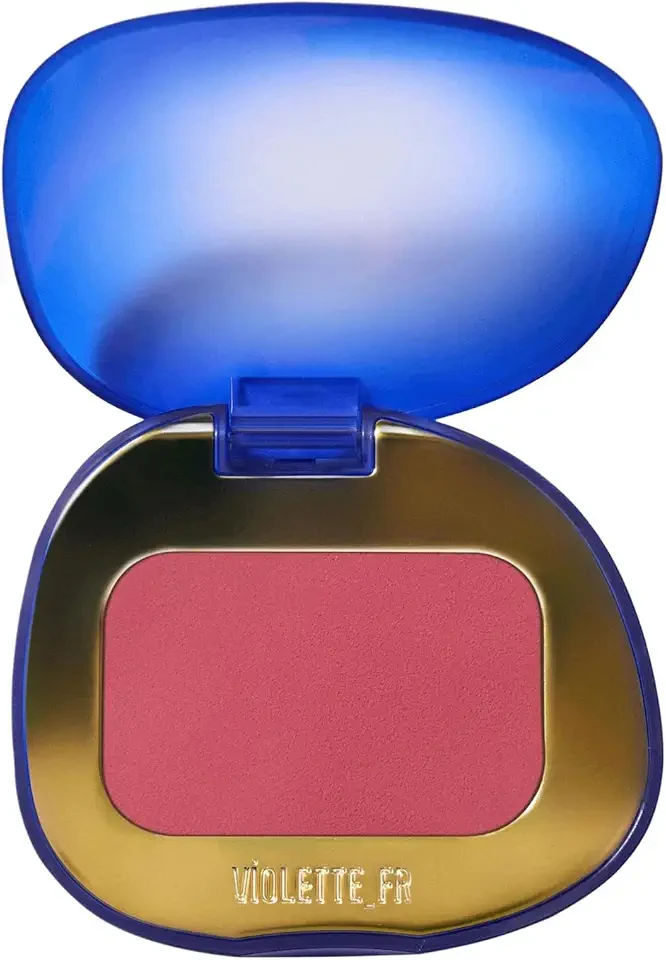 VIOLETTE_FR PLUME BLUSH Feather Matte Cream-to-Powder Cheek Melt, Matte Finish Face Blush, 0.17 oz / 5.1 g (Rose Fumé - cool smoky pink)