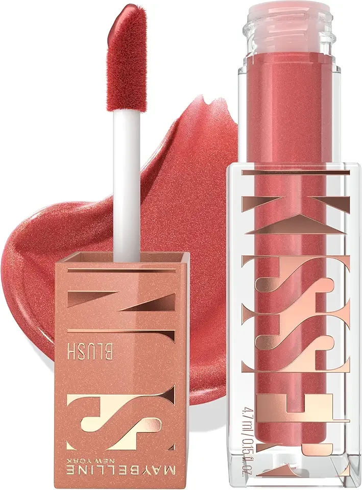 Maybelline Sunkisser Multi-Use Liquid Blush and Bronzer, Blendable, Longwear, Glowy Make Up, City Sizzle, 1 Count