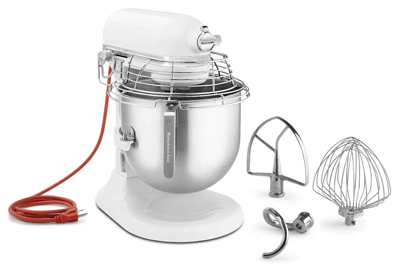 KitchenAid Commercial Series 8 Quart Bowl-Lift Stand Mixer with Stainless Steel Bowl Guard - KSMC895