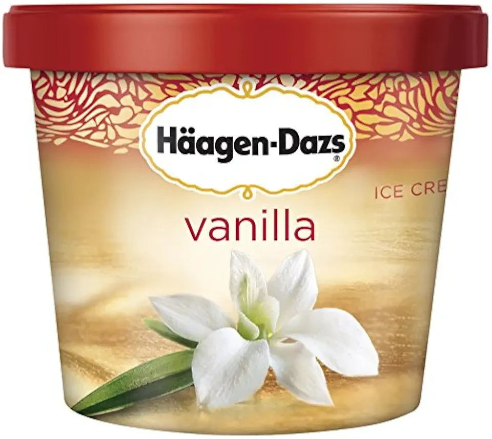 Haagen Dazs, Vanilla Ice Cream, 3.6 Oz. Cup (12 Count)