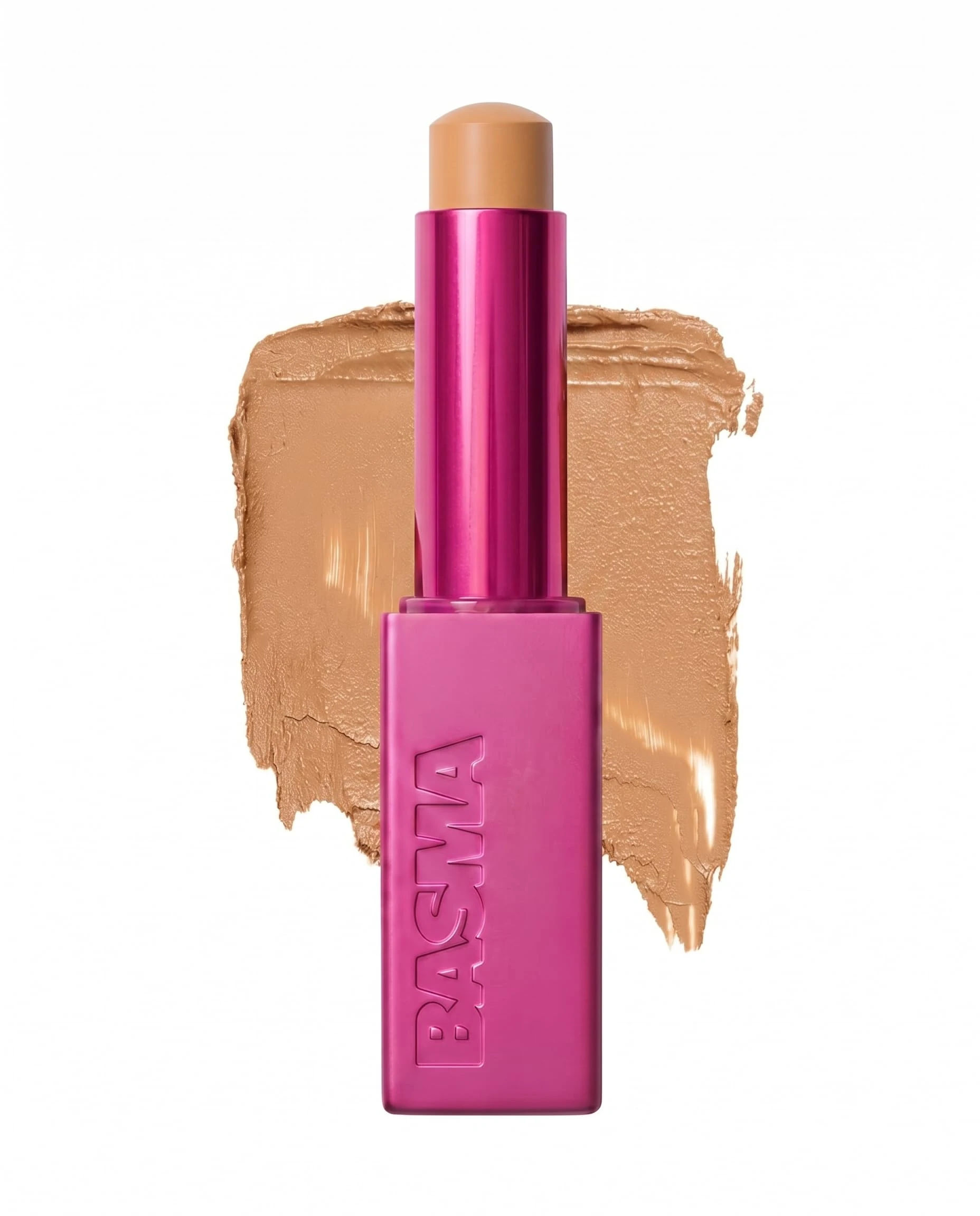 BASMA Beauty The Foundation Stick, Long-Lasting Formula with Aloe Vera, Vitamin E, Multi-Use Coverage for Foundation, Concealer, Contour | Shade 029 (For medium skin with neutral undertones)