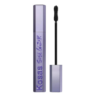 Kosas Soulgazer Mascara – Lengthening & Volumizing Lash Mascara, Smudge-Resistant Eye Makeup with Peptide Serum, Natural Defined Lashes (0.4 fl oz)