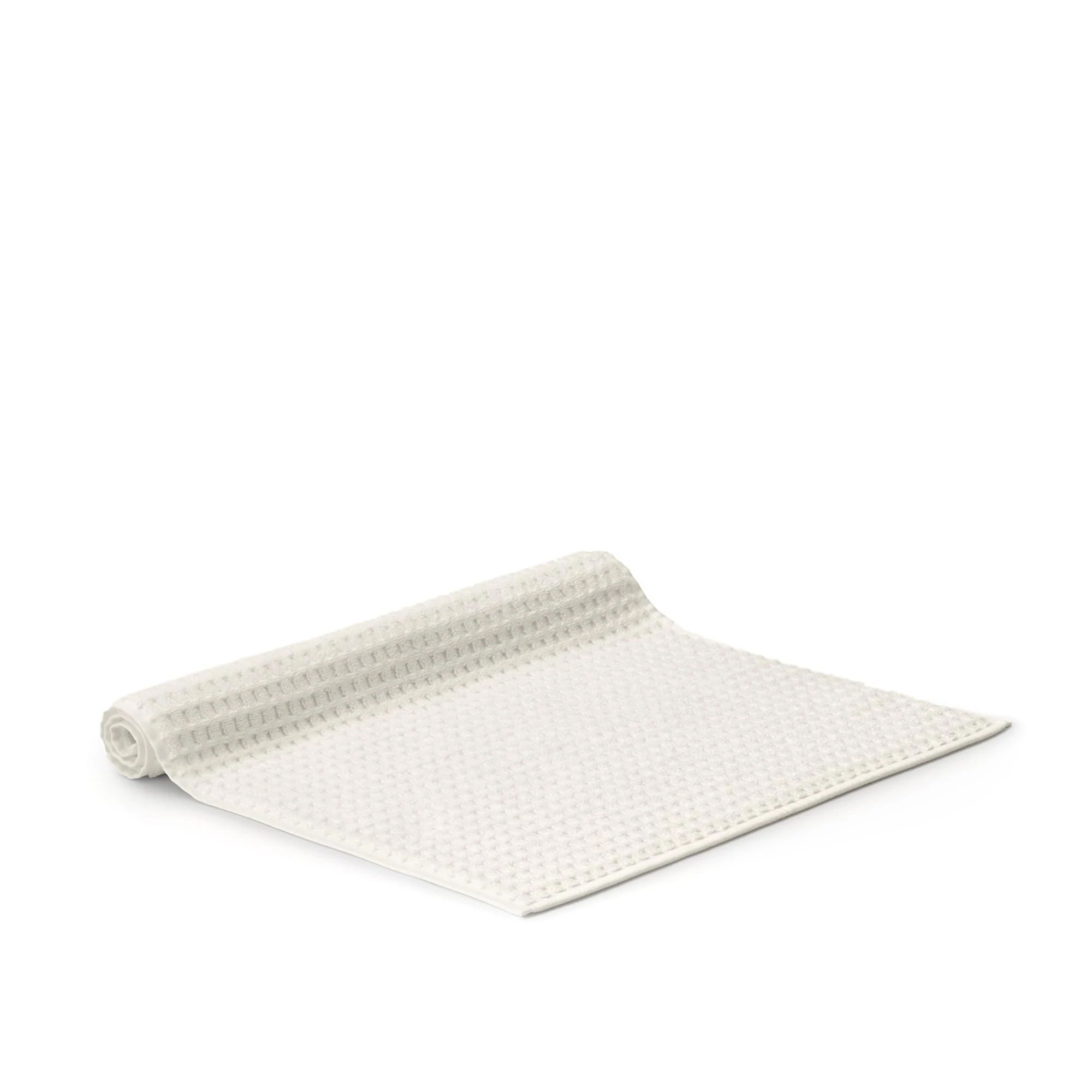 BOLL & BRANCH Turkish Waffle Bath Mat - Cream - 100% Organic Turkish Cotton - Soft Absorbent Quick Dry Luxury Bathroom Mat with Waffle Weave Texture - Spa Inspired Comfort