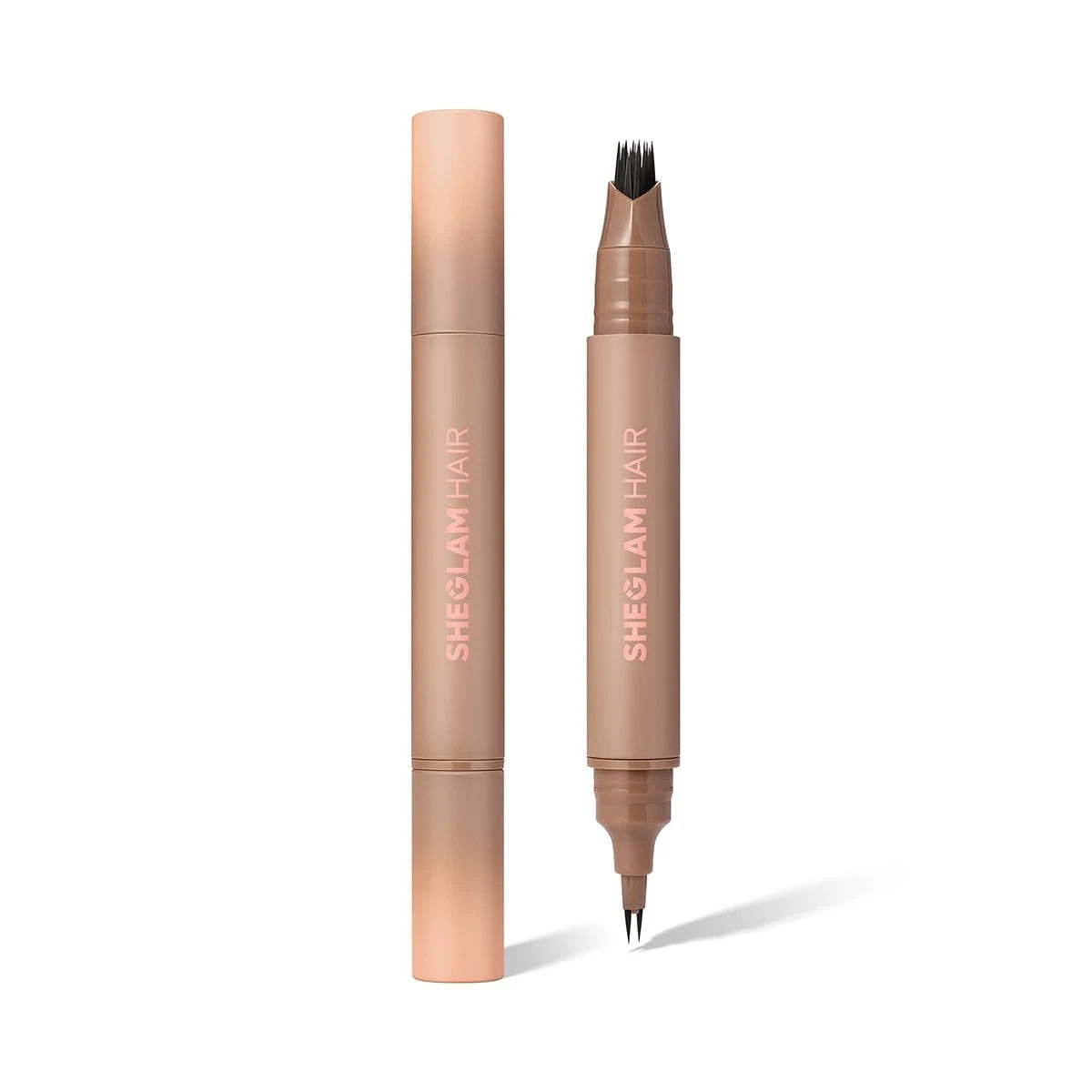 SHEGLAM HAIR Ebony 2-in-1 Volume Boost Multi-Use Hairline Pen, Waterproof & Long-Lasting, 0.1mm Fine Line, Multi-Use as Eyeliner, Hairline Filler, Brow Filler, Bottom Lashes Liner