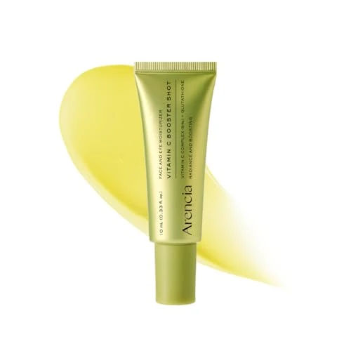 Arencia Vitamin C Booster Shot Serum with Glutathione, Niacinamide and Vitamin E for Dark Spot Care, Fine Lines & Wrinkles, Glass Skin, Korean Skincare 10ml/0.33 fl.oz