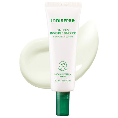 Invisible Barrier Korean Sunscreen Serum SPF 47 with Jeju Green Tea + Hyaluronic Acid