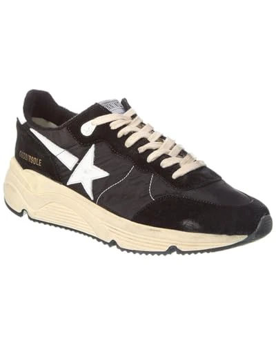 Black Leather Running Sneakers by Golden Goose Deluxe Brand