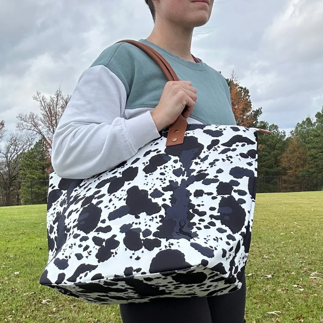 Cow Print Tote Bag