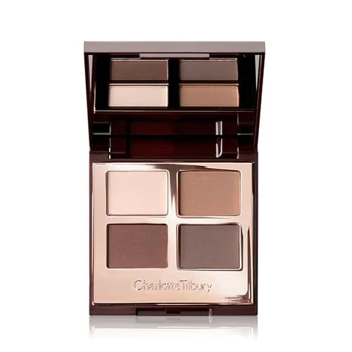 Charlotte Tilbury Luxury Palette Eyeshadow - Shimmer, Metallic & Satin Matte Eyeshadow Quad with a Rich Powder Formula - Includes 4 Complementary Shades - The Sophisticate