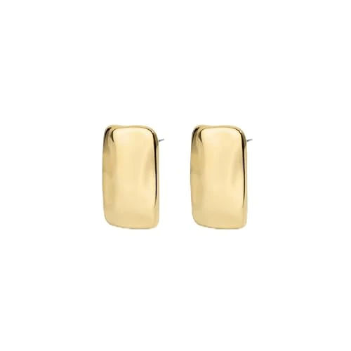 Electric Picks Supermodel Earrings for Women, 14k Gold Plated 90s-Inspired Gold Dangle Earrings, 0.8"x0.5" Lightweight Statement Earrings, Fashion Jewelry Gift