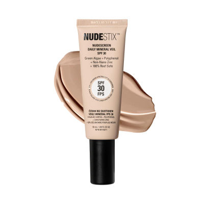 Nudestix Nudescreen Daily Mineral Veil SPF 30 – Lightweight Tinted Mineral Sunscreen with Zinc Oxide for UVA/UVB & Blue Light Protection