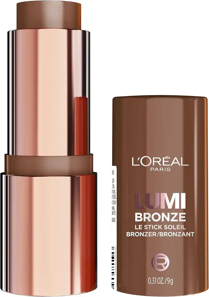 Lumi Bronze Le Stick Soleil Bronzer Stick, Cream-To-Powder Bronzer For A Sunkissed Face Makeup Glow, 140 Bronze De Soleil