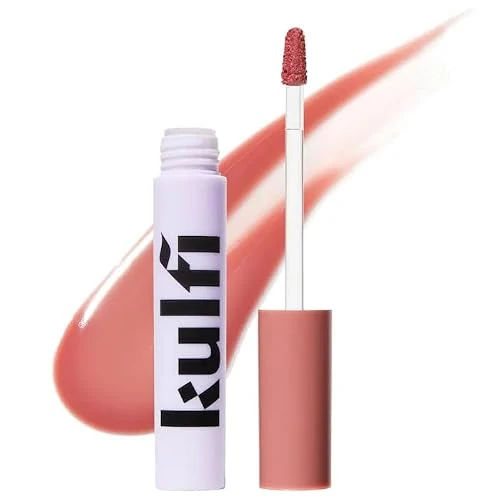 Kulfi Lassi Lips Staining Lip Oil, | Color: Rose - pink nude | Long-Lasting Moisturizing with Mango Seed Oil, Coconut Oil, Vitamin E, High Shine Finish, 0.14 oz / 3.8 mL