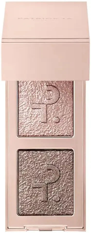 P4TRICK.TA - Major Dimension Eye Illusion Eyeshadow Duo, Long-Lasting Wear, Lightweight & Buildable, Travel-Friendly Size - Color: Always On Your Mind - (slate sparkle) Size: (0.14 oz)