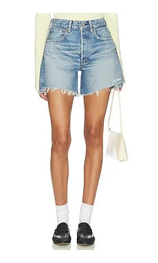 Moussy Vintage Graterford Long Shorts in Blue from Revolve.com
