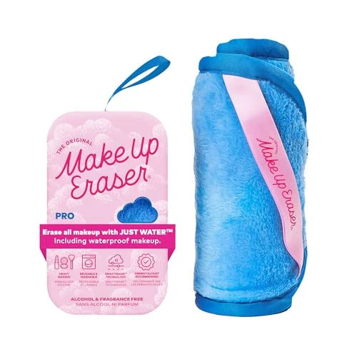 The Original MakeUp Eraser PRO, Effortlessly Remove All Makeup Using Only Water, Including Waterproof Mascara, Eyeliner, Foundation, Lipstick, Sunscreen,and More! Berry Blue, 1ct