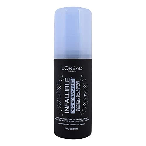 L'Oreal Paris Makeup Infallible Pro-Spray and Set Makeup Extender Setting Spray, 3.4 Ounce