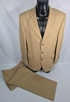 Tan Linen Suit