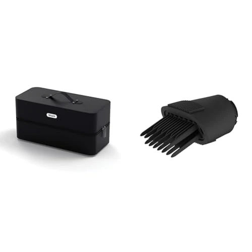 Shark FlexStyle Air Styling System Vegan Leather Case & Wide Tooth Comb Attachment for Curly Hair