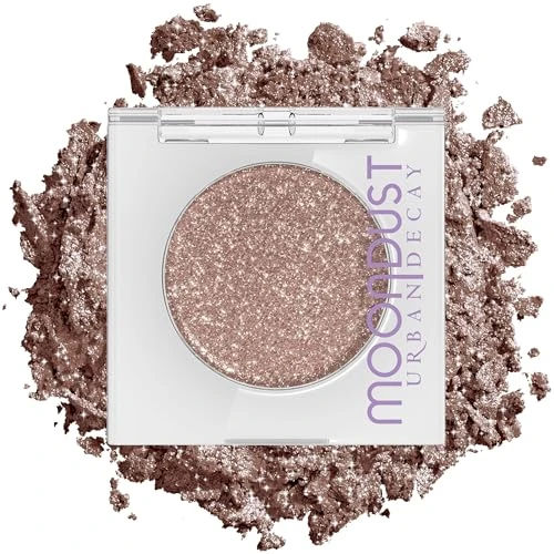 Urban Decay 24/7 Moondust Glitter Eyeshadow Single - Sparkly Eye Glitter Makeup, Long-lasting, Highly Reflective Shimmer, Eye Shadow Topper, Space Cowboy (Champagne Gold Silver Sparkle) - 0.06 oz