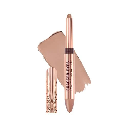 Charlotte Tilbury Exagger-Eyes Easy Eyeshadow Stick, Long-Lasting, Blendable Cream, Waterproof and Crease-proof, Shimmer and Matte Finishes - Cashmere Sculpt