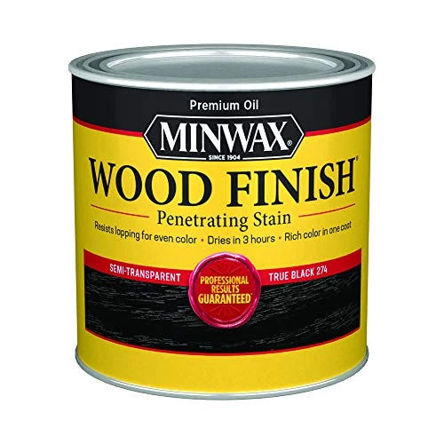Minwax Wood Finish, True Black, 1/2 Pint