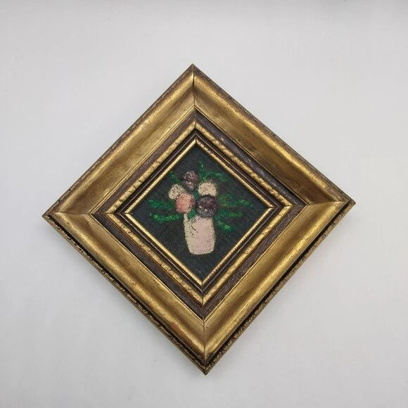 Vintage Framed Painting (Floral)