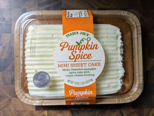Pumpkin Spice Mini Sheet Cake