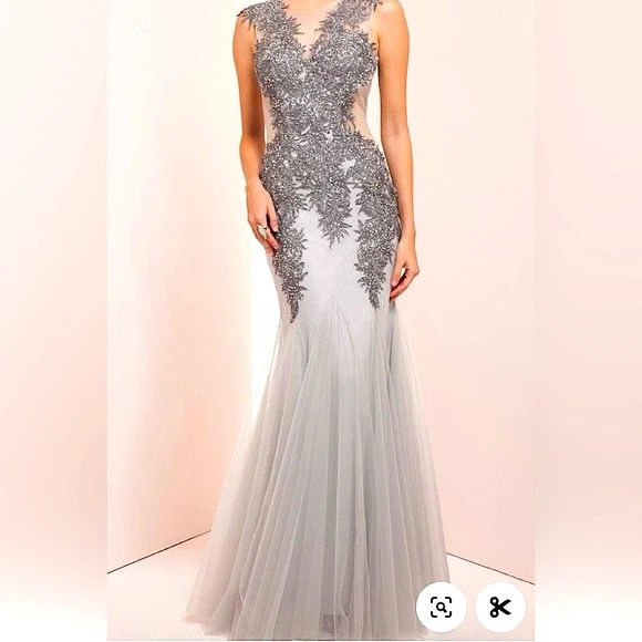 Pink Floral Mermaid Gown (Option 6)