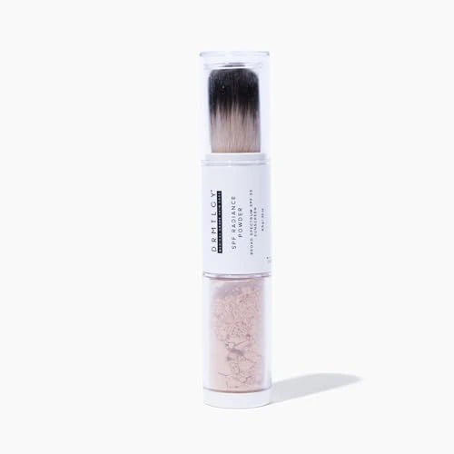 DRMTLGY SPF Radiance Powder Fair – Mineral Sunscreen Powder SPF 30, Oil-Absorbing, Sheer Tinted Setting Powder, Broad-Spectrum UV Protection, Vegan, Non-Nano, 6.5g