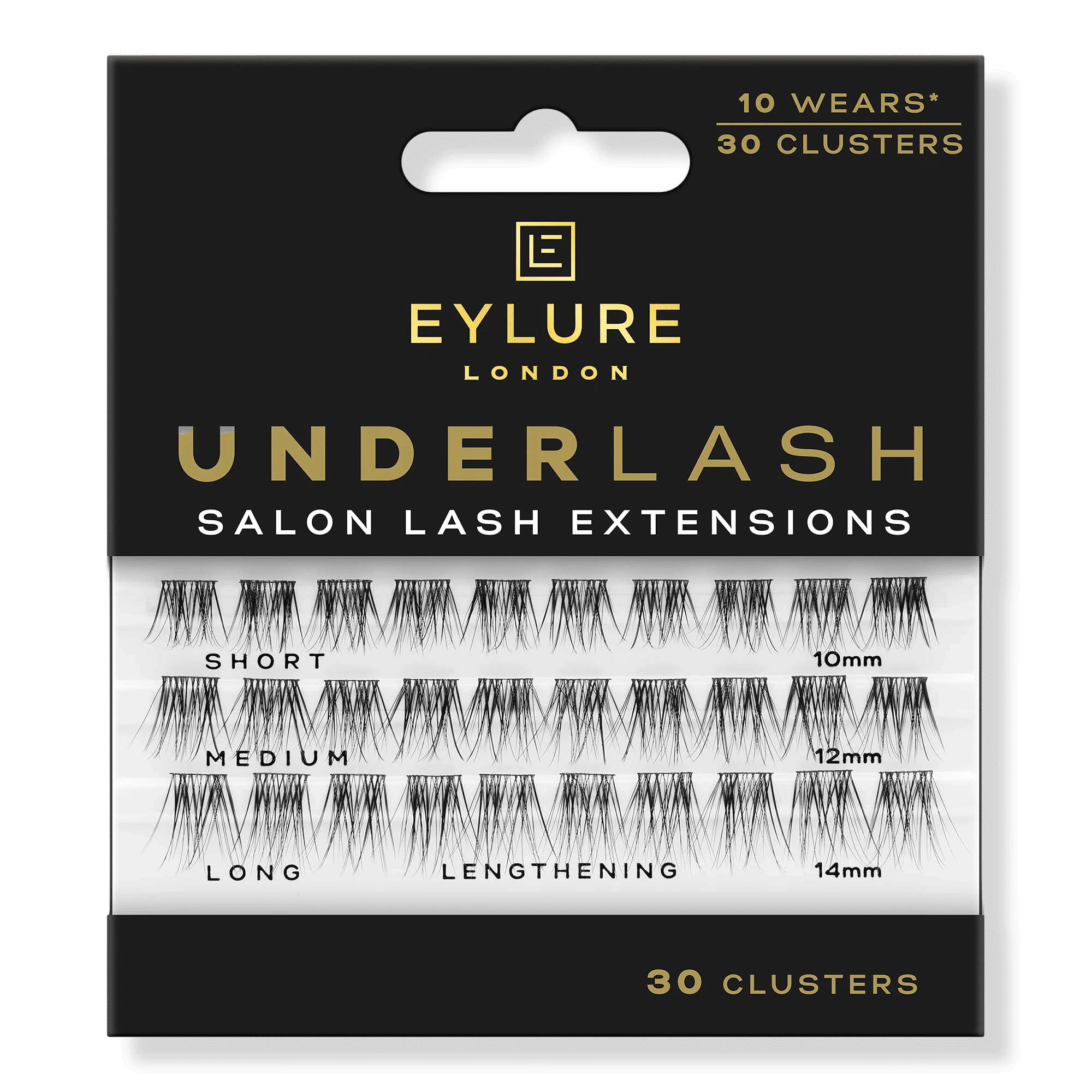 Underlash Lengthening Cluster Eyelashes