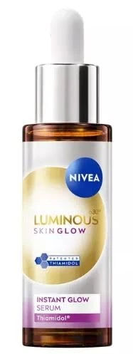 NIVEA Luminous630 Skin Glow Instant Glow Serum for Face, Lightweight Facial Serum, 30 ml / 1.0 fl oz, Daily Use Face Care Enhancer with Niacinamide and Aloe Extract for Healthy Looking Skin