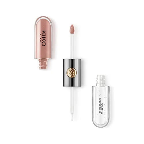 Kiko Milano Unlimited Double Touch 102, Liquid Lipstick With A Bright Finish In A Two-Step Application. Lasts Up To 12 Hours. No-Transfer Base Colour