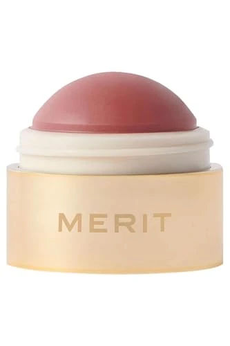 MERIT Flush Balm Cream Blush – Archival Cool Mauve | Hydrating Radiant Cheek & Lip Tint Stick with Vitamin E | Lightweight, Buildable, Vegan & Cruelty-Free Blush