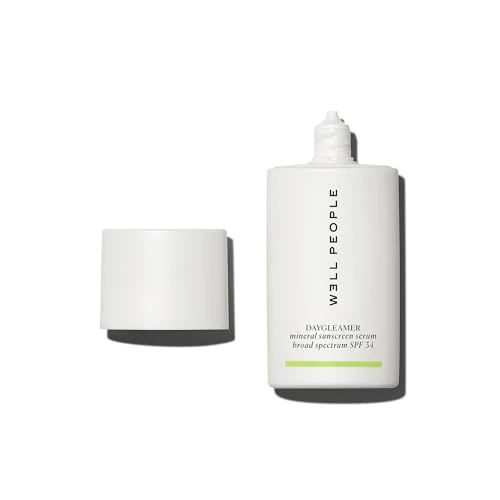 Well People Daygleamer Mineral Sunscreen Serum SPF 34, Blendable Formula with Vitamin C & Niacinamide Hydrates Skin and Delivers Broad-Spectrum Protection, Vegan & Cruelty Free, 1.7 Oz