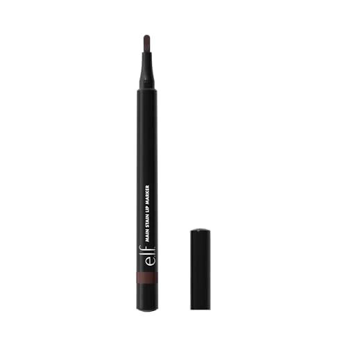 e.l.f. Main Stain Lip Marker, Lip Stain Lip Liner, Define, Contour & Fill for Long-Lasting & Transfer-Resistant Color, Vegan & Cruelty-Free, Molten Chocolate