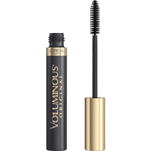 L’Oreal Paris Original Voluminous Mascara, Building Mascara Volume and Length Formula, Washable, Blackest Black, 0.26 Fl Oz., 1 Count