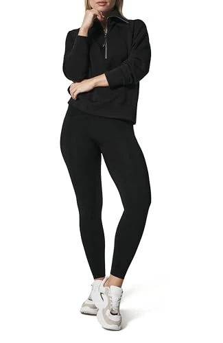 SPANX AirEssentials Half Zip - Very Black - 1X