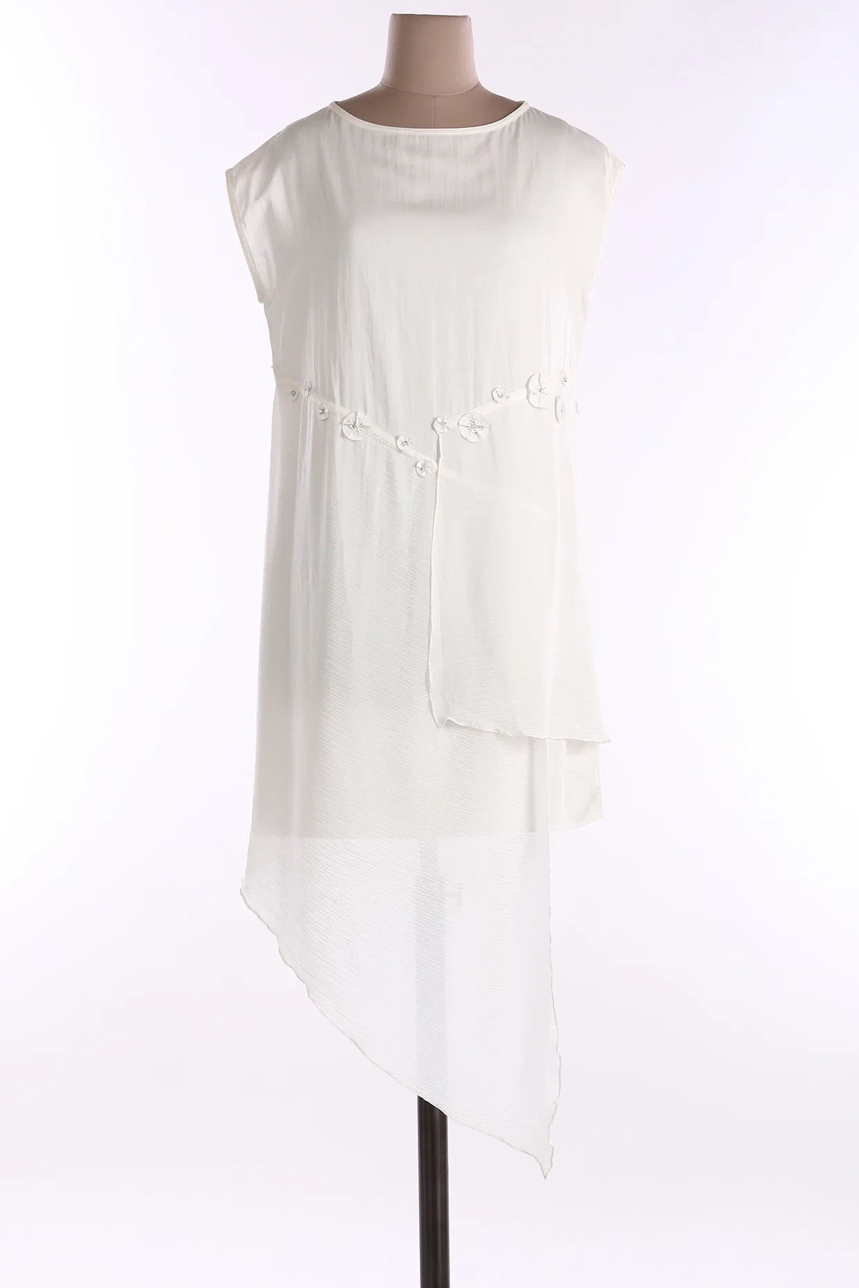 White Embroidered Tunic Shirt