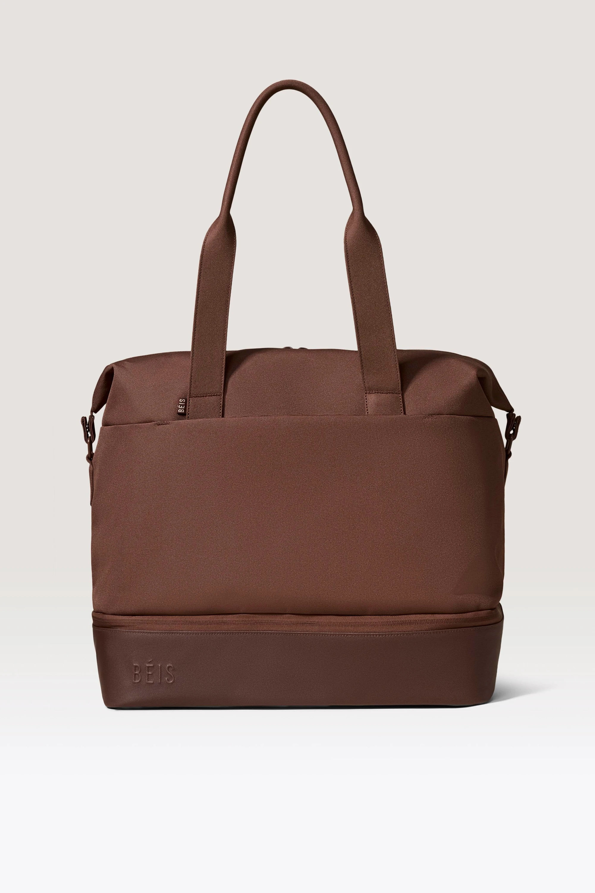 BÉIS 'The NEW Weekender' in Maple - Brown Weekend Bag & Overnight Travel Bag