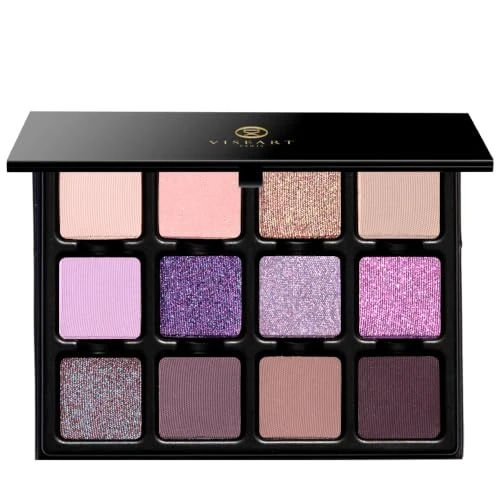 Viseart Paris Violette Lumière Étendu Eyeshadow Palette — Violet, Lilac, Mauve Duochrome Prismatic Finishes — Professional Luxury Eye Makeup