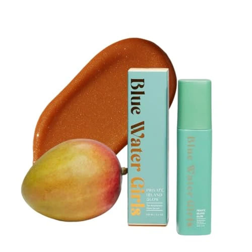 Private Island Glow – Clean Tan Accelerator & Glow Serum | Enhances Your Natural Tan for a Faster, More Even Glow | Hydrating, Non-Greasy, TSA-Friendly 3.4 oz – Blue Water Girls