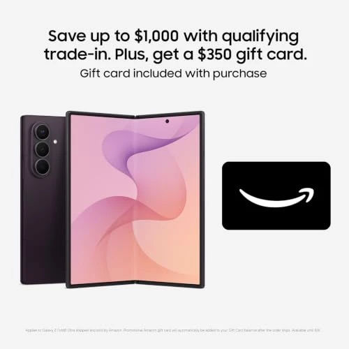 Samsung Galaxy Z Fold8 Ultra Phone + $350 Gift Card, 256GB, Violet Shadow